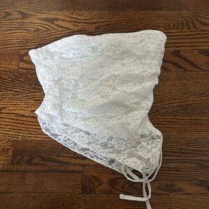 La Hearts White Strapless Top